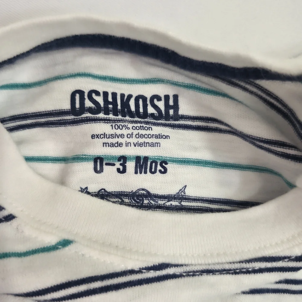Vintage OshKosh Genuine Baby Denim Overalls Set 3M Blue Jean Infant Classic USA